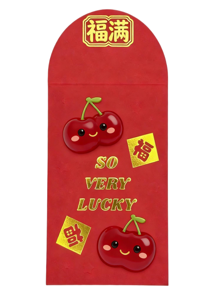 So Very Lucky Cherry Red Envelope (10 Pack)